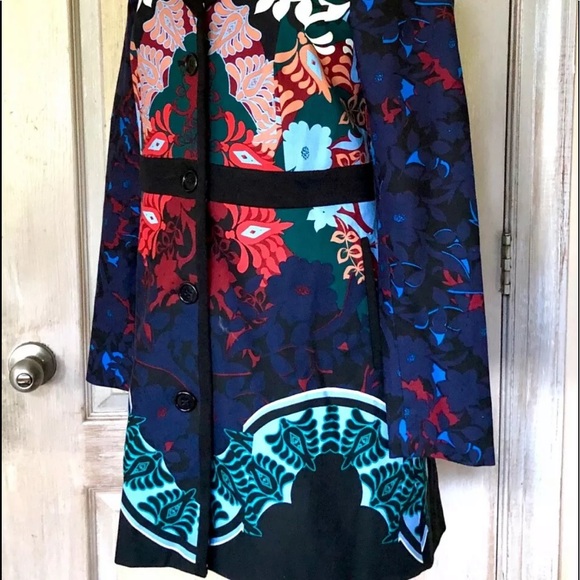 Elevenses Coat Slim Tailored black blue Stretch 10 - Picture 6 of 6